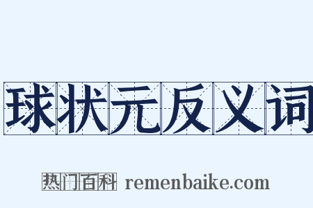 球状元反义词是什么意思的图片